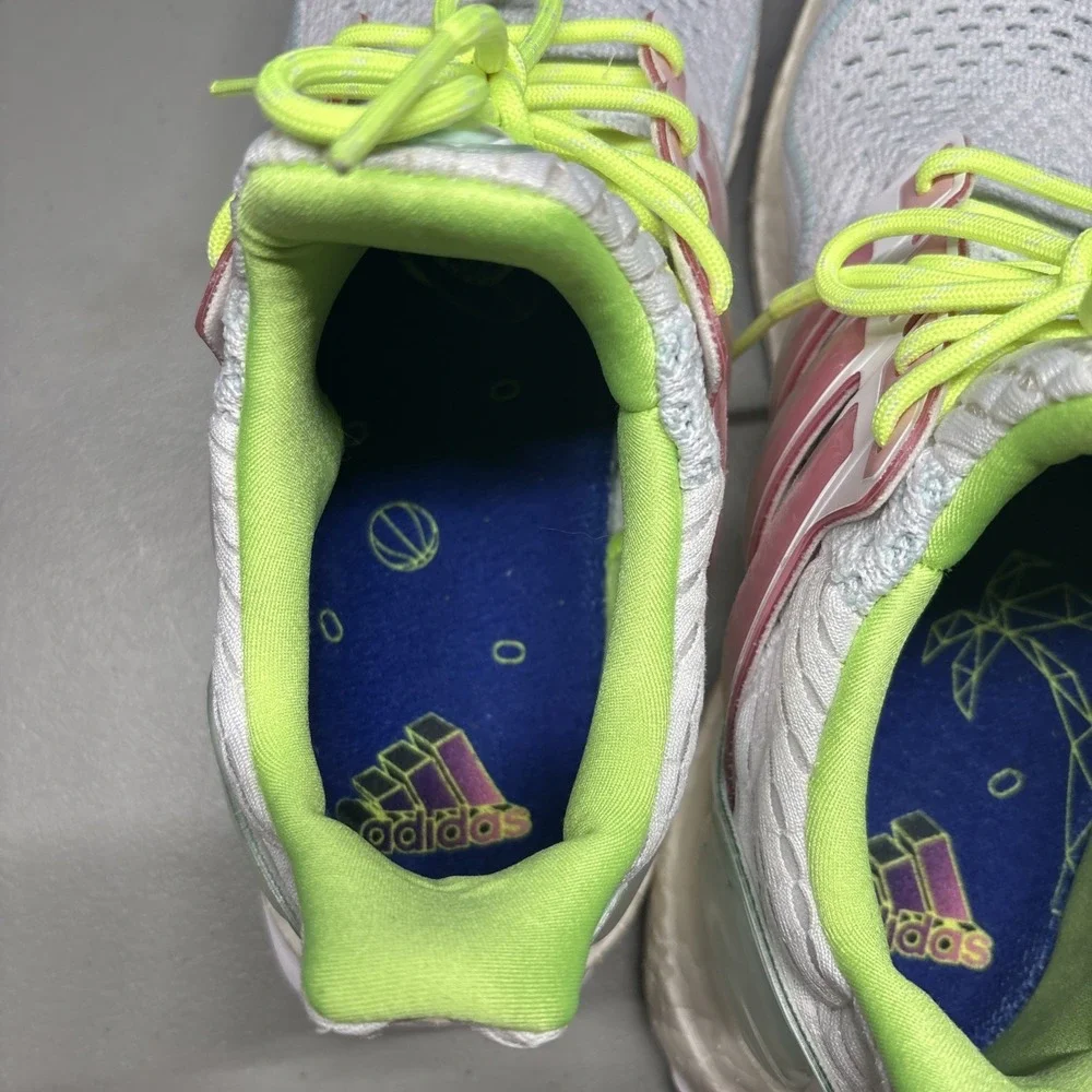 Adidas Ultra Boost 1.0 Cloud 8.5 White Bliss Pink Lucid Lemon Running Sneakers